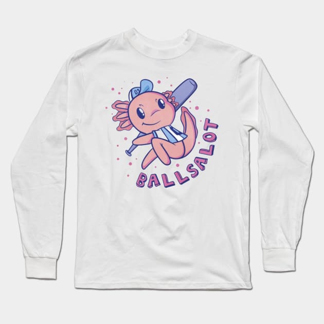 Axolotl Long Sleeve T-Shirt by Digital-Zoo